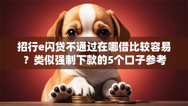 招行e闪贷不通过在哪借比较容易?类似强制下款的5个口子参考 招行e闪贷不通过在哪借比较容易?类似强制下款的5个口子参考