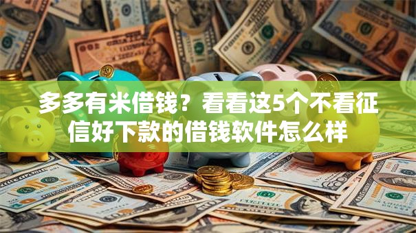 多多有米借钱?看看这5个不看征信好下款的借钱软件怎么样 多多有米借钱?看看这5个不看征信好下款的借钱软件怎么样