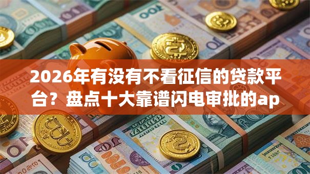 2026年有没有不看征信的贷款平台？盘点十大靠谱闪电审批的app