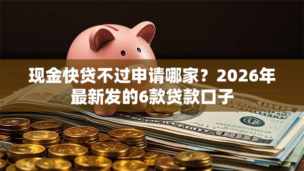 现金快贷不过申请哪家？2026年最新发的6款贷款口子