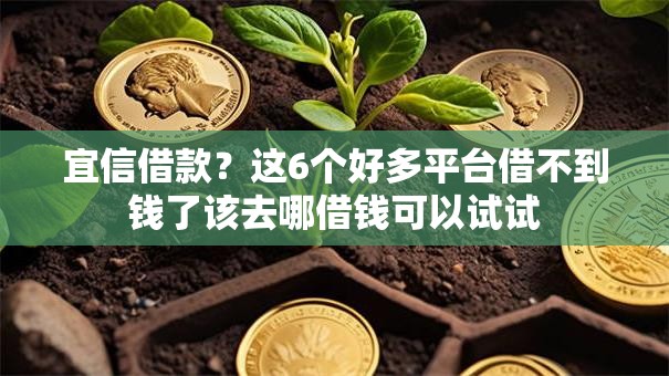 宜信借款？这6个好多平台借不到钱了该去哪借钱可以试试