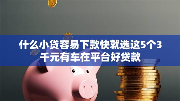 什么小贷容易下款快就选这5个3千元有车在平台好贷款