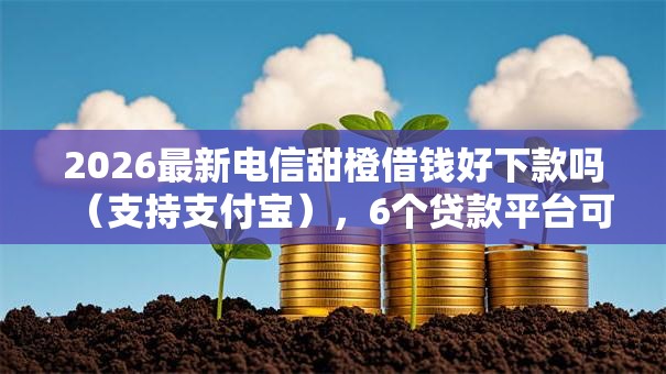 2026最新电信甜橙借钱好下款吗（支持支付宝），6个贷款平台可靠的无私分享