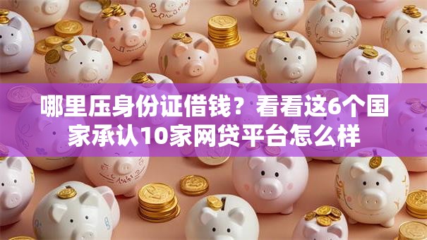 哪里压身份证借钱？看看这6个国家承认10家网贷平台怎么样