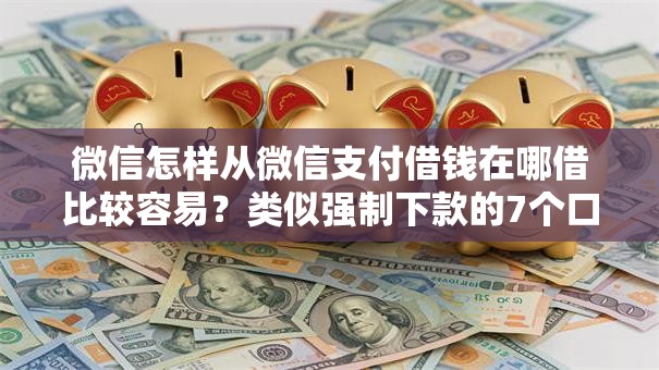 微信怎样从微信支付借钱在哪借比较容易？类似强制下款的7个口子参考