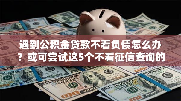 遇到公积金贷款不看负债怎么办?或可尝试这5个不看征信查询的软件 遇到公积金贷款不看负债怎么办?或可尝试这5个不看征信查询的软件