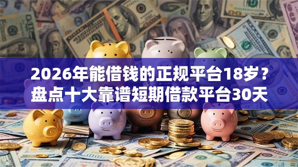 2026年能借钱的正规平台18岁？盘点十大靠谱短期借款平台30天不看征信
