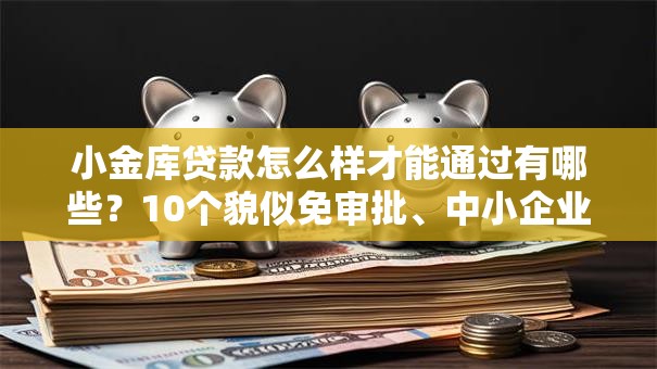 小金库贷款怎么样才能通过有哪些？10个貌似免审批、中小企业贷款平台合集