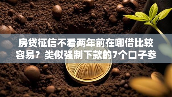 房贷征信不看两年前在哪借比较容易?类似强制下款的7个口子参考 房贷征信不看两年前在哪借比较容易?类似强制下款的7个口子参考