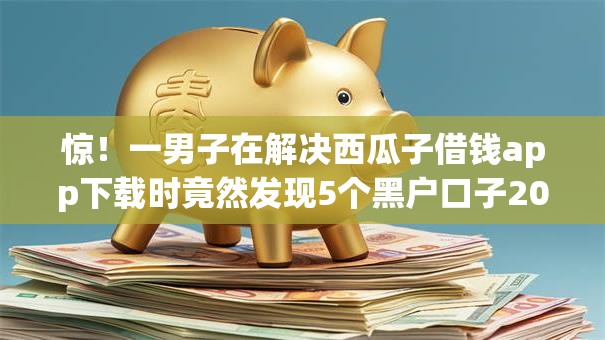 惊！一男子在解决西瓜子借钱app下载时竟然发现5个黑户口子2025，事后分享了出来