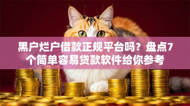 黑户烂户借款正规平台吗？盘点7个简单容易贷款软件给你参考