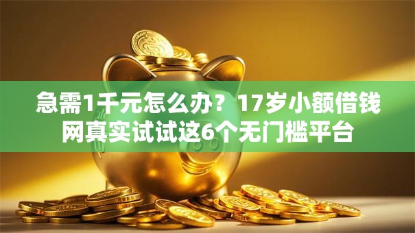 急需1千元怎么办？17岁小额借钱网真实试试这6个无门槛平台