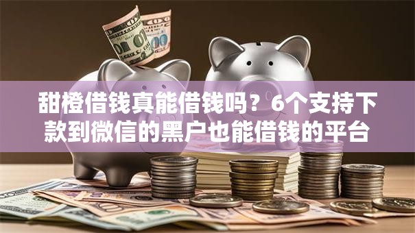 甜橙借钱真能借钱吗？6个支持下款到微信的黑户也能借钱的平台