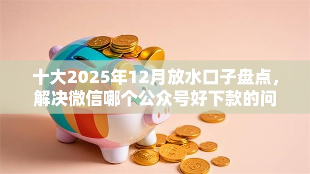 十大2025年12月放水口子盘点，解决微信哪个公众号好下款的问题