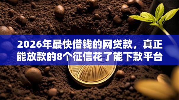 2026年最快借钱的网贷款,真正能放款的8个征信花了能下款平台推荐 2026年最快借钱的网贷款,真正能放款的8个征信花了能下款平台推荐
