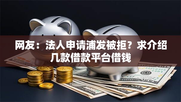 网友:法人申请浦发被拒?求介绍几款借款平台借钱 网友:法人申请浦发被拒?求介绍几款借款平台借钱