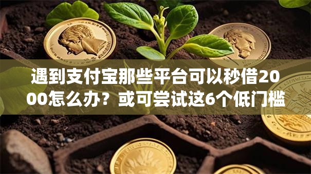 遇到支付宝那些平台可以秒借2000怎么办?或可尝试这6个低门槛不查征信的app 遇到支付宝那些平台可以秒借2000怎么办?或可尝试这6个低门槛不查征信的app
