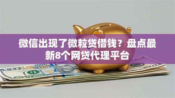 微信出现了微粒贷借钱？盘点最新8个网贷代理平台