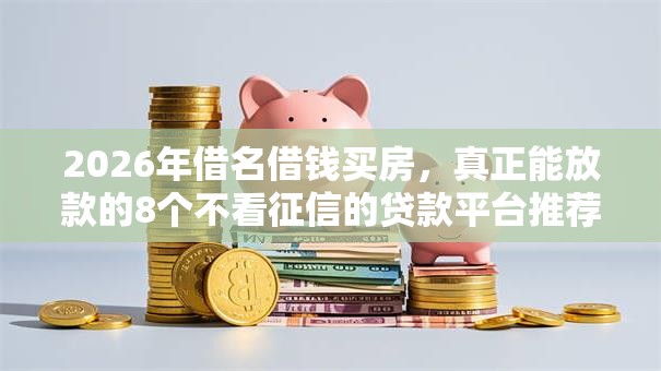 2026年借名借钱买房,真正能放款的8个不看征信的贷款平台推荐 2026年借名借钱买房,真正能放款的8个不看征信的贷款平台推荐