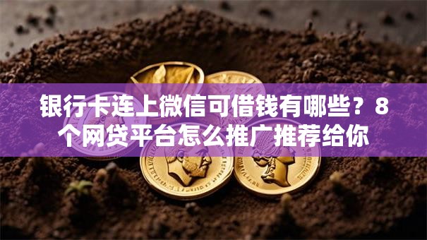 银行卡连上微信可借钱有哪些？8个网贷平台怎么推广推荐给你