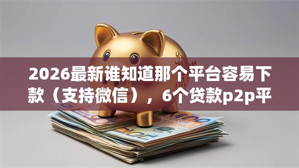 2026最新谁知道那个平台容易下款（支持微信），6个贷款p2p平台无私分享