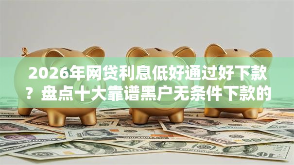 2026年网贷利息低好通过好下款？盘点十大靠谱黑户无条件下款的软件