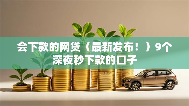 会下款的网贷（最新发布！）9个深夜秒下款的口子