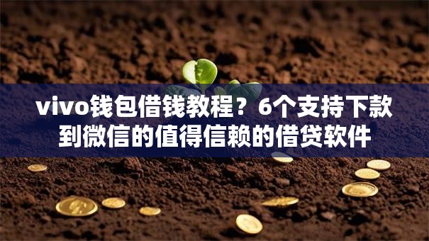 vivo钱包借钱教程？6个支持下款到微信的值得信赖的借贷软件