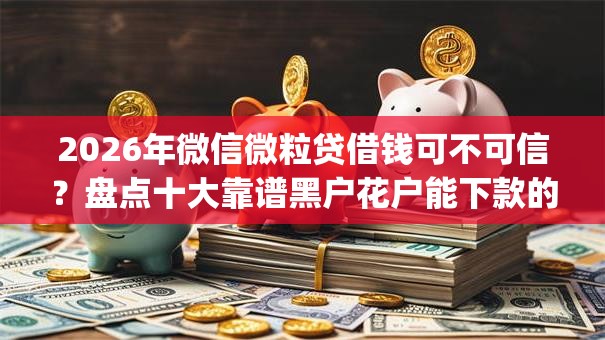 2026年微信微粒贷借钱可不可信？盘点十大靠谱黑户花户能下款的app口子