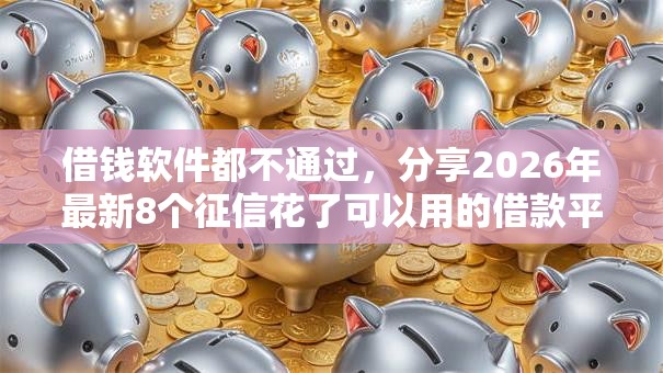 借钱软件都不通过，分享2026年最新8个征信花了可以用的借款平台