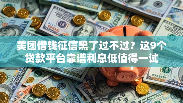 美团借钱征信黑了过不过？这9个贷款平台靠谱利息低值得一试