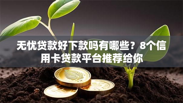 无忧贷款好下款吗有哪些？8个信用卡贷款平台推荐给你