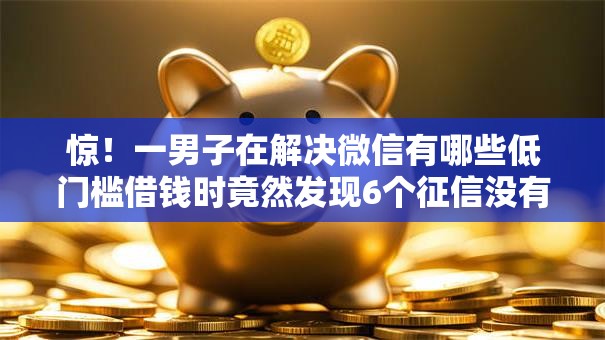 惊！一男子在解决微信有哪些低门槛借钱时竟然发现6个征信没有逾期,查询花了,能贷款的平台，事后分享了出来