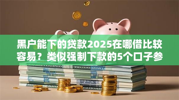 黑户能下的贷款2025在哪借比较容易？类似强制下款的5个口子参考