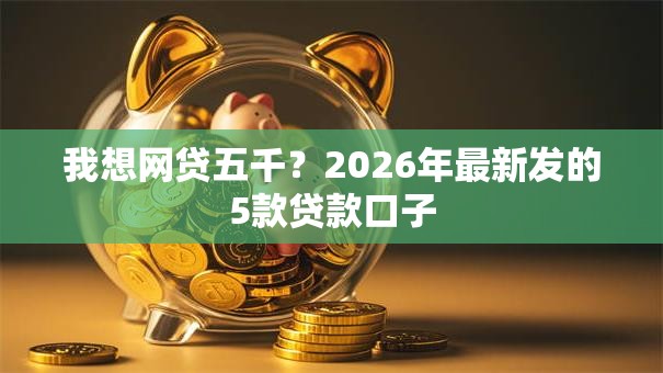 我想网贷五千？2026年最新发的5款贷款口子
