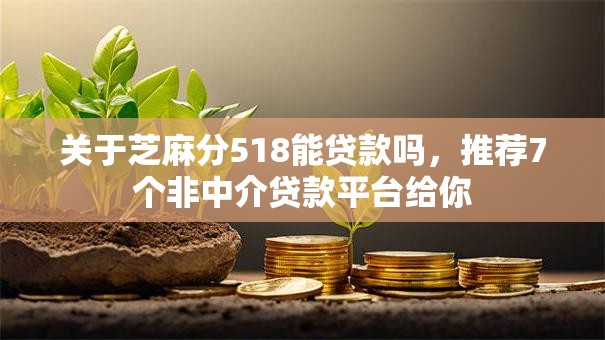 关于芝麻分518能贷款吗，推荐7个非中介贷款平台给你