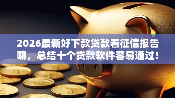 2026最新好下款贷款看征信报告嘛，总结十个贷款软件容易通过！