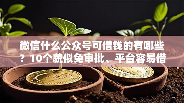 微信什么公众号可借钱的有哪些？10个貌似免审批、平台容易借款成功合集