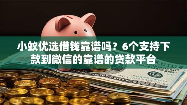 小蚁优选借钱靠谱吗？6个支持下款到微信的靠谱的贷款平台