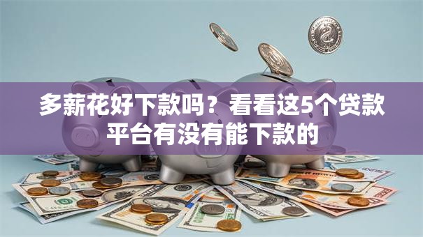 多薪花好下款吗？看看这5个贷款平台有没有能下款的