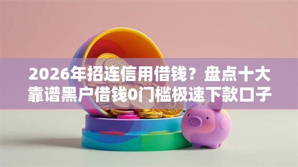 2026年招连信用借钱？盘点十大靠谱黑户借钱0门槛极速下款口子