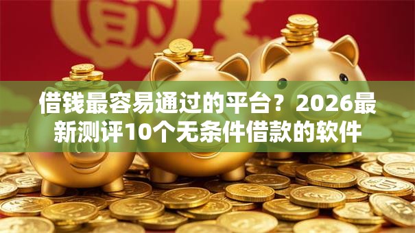 借钱最容易通过的平台？2026最新测评10个无条件借款的软件