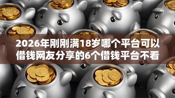 2026年刚刚满18岁哪个平台可以借钱网友分享的6个借钱平台不看综合评估的口子我觉得不错！