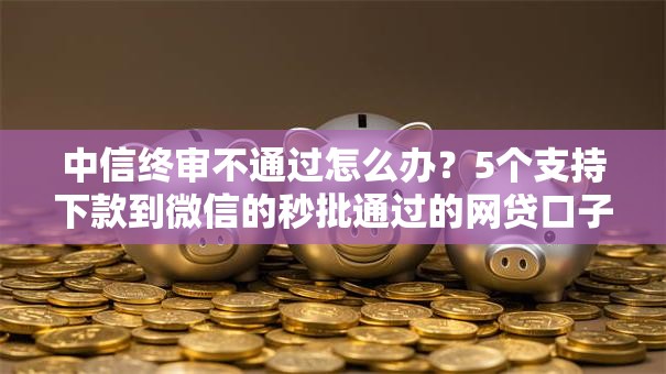 中信终审不通过怎么办？5个支持下款到微信的秒批通过的网贷口子