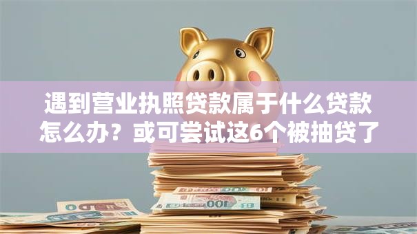 遇到营业执照贷款属于什么贷款怎么办？或可尝试这6个被抽贷了还能借钱的软件