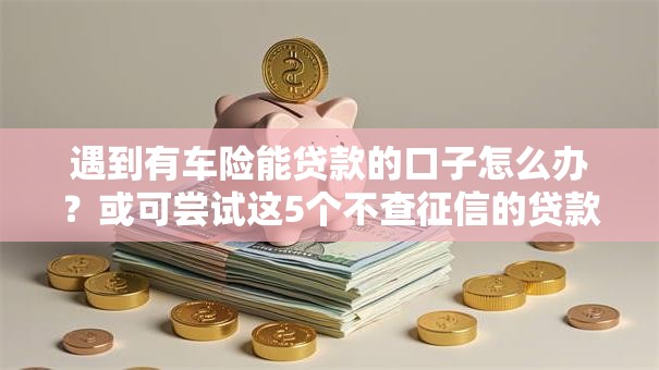 遇到有车险能贷款的口子怎么办？或可尝试这5个不查征信的贷款平台