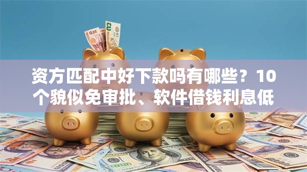 资方匹配中好下款吗有哪些？10个貌似免审批、软件借钱利息低又安全合集