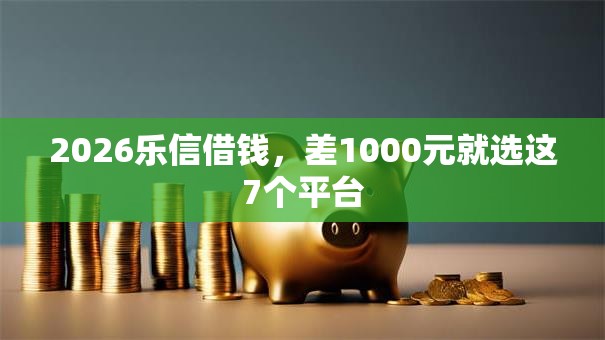 2026乐信借钱，差1000元就选这7个平台