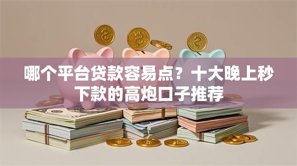 哪个平台贷款容易点？十大晚上秒下款的高炮口子推荐