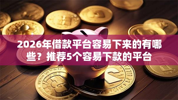 2026年借款平台容易下来的有哪些？推荐5个容易下款的平台